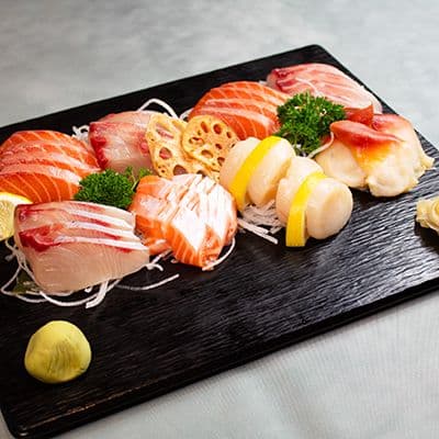 Assorted sashimi platter at Shiroi Orange restaurant