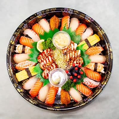 Sushi platter at Shiroi Orange